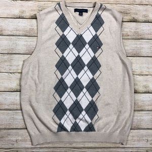 Tommy Hilfiger V-neck Argyle Large Sweater Vest